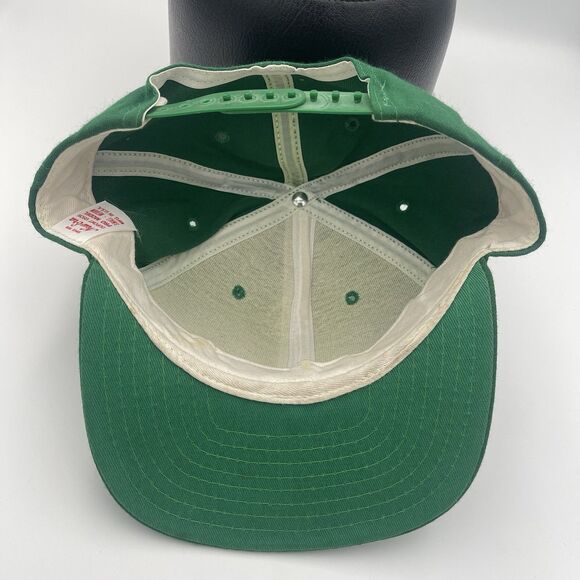Vintage John Deere New Era Dupont Visor Pro Model Hat Green Snapback Made In USA - Picture 9 of 12